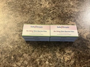 400 (4 Boxes of 100) Safe n Simple SNS80744 No Sting Skin Barrier Film-Exp 2027 - Picture 1 of 3