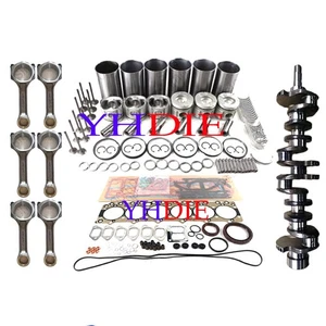6BG1 Overhaul Rebuild Kit &Crankshaft &Con rod For Isuzu Engine EX300-5 EX125WD6 - Picture 1 of 5
