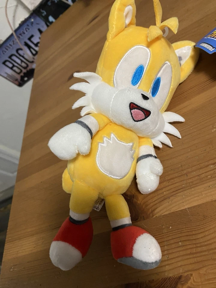 NECA Sonic the Hedgehog Tails KidRobot Phunny 8" Plush New - Image 1 of 4