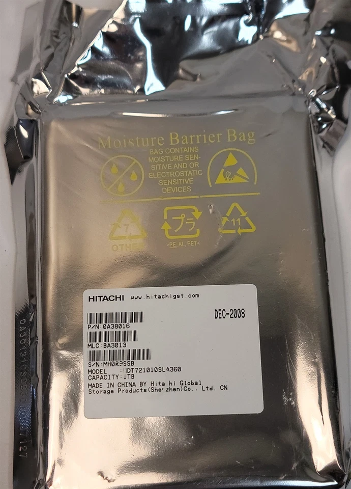Hitachi 0A38016 HDD, 3.5", 1TB , SATA/300 , 7200 RPM - New OS - Image 1 of 2
