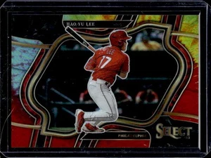 2023 Panini Select Hao-Yu Lee Tie Dye Prizm Diamond #10/25 Phillies - Foto 1 di 2