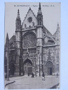 CPA 59 - ANTIGUA TARJETA POSTAL DUNKERQUE - IGLESIA ST ELOI - E.C - - Imagen 1 de 2