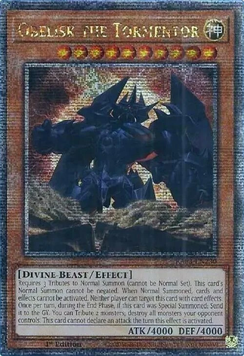 Obelisk the Tormentor (RA03-EN230) - Quarter Century Secret Rare - 1st Edition - Image 1 of 1
