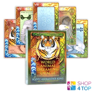 WORLD ANIMAL DREAMING ORACLE CARDS DECK EXPANDED SCOTT KING EDITION ESOTERIC NEW - Picture 1 of 8