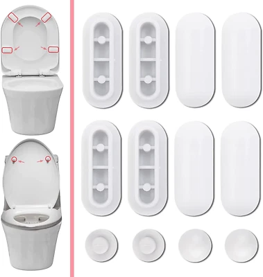 2 Set Paracolpi per Sedili WC. Paracolpi Gommini Ricambio.12 Pezzi Paracolpi in  - Immagine 1 di 4