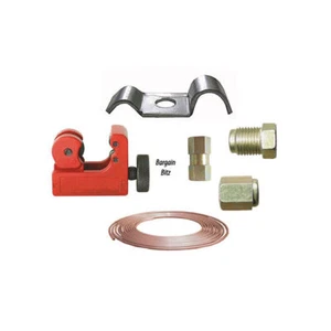 BREMSROHR-KIT - 3/16 KUPFERROHR + SCHNEIDER + STECKER & MUFFE MUTTER + VERBINDER + CLIPS - Bild 1 von 1