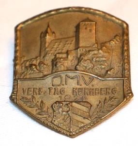 Memoria - Placa DMV Día de la Asociación Núremberg 1925 - Imagen 1 de 2