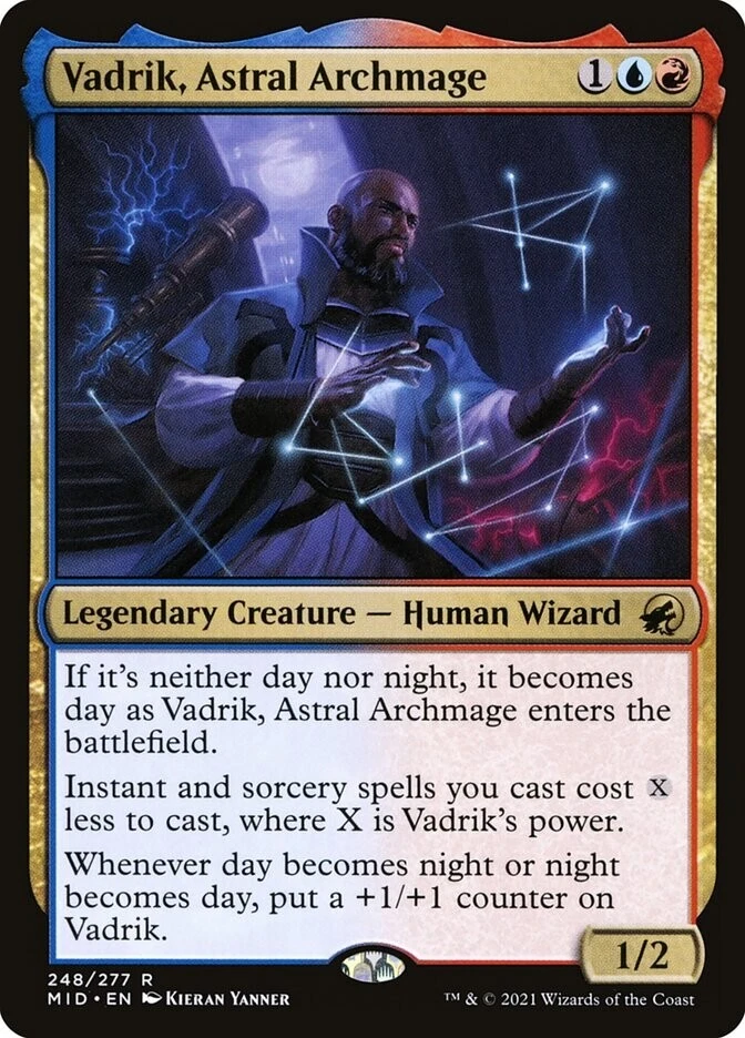 Vadrik, Astral Archmage #248/277 MTG Innistrad: Midnight Hunt MID Rare NM - Image 1 of 1