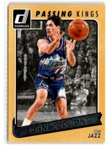 John Stockton Utah Jazz 2015-16 Donruss Passing Kings #19 - Picture 1 of 2