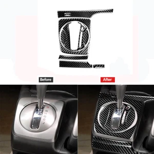 8Pcs Carbon Fiber Auto Gear Shift Panel Trim Cover For Honda Civic 8th 2006-2011 - Picture 1 of 12