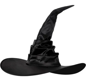 NEW Women’s Girls Witch Witches Hat Elegant Costume Accessory Adjustable OSFA - Picture 1 of 3
