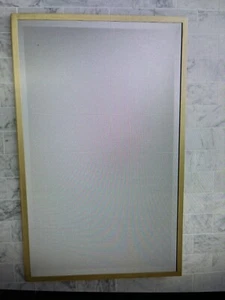 Pottery Barn Kensington fixed Mirror Brass 19x23 Bath Bathroom - Picture 1 of 4