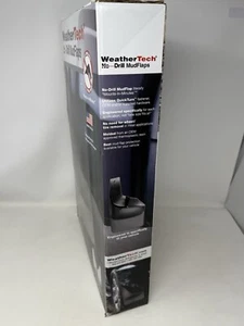 WeatherTech No-Drill Rear MudFlaps -120148 - Black - Picture 1 of 3