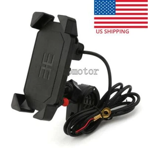 Motorcycle Bike Cell Phone Holder Mount USB Charger for Harley-Davidson Touring - Bild 1 von 9