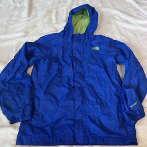 THE NORTH FACE~Blue Mesh Lined DRYVENT HOODED Nylon WINDBREAKER JACKET~Boy Large - Picture 1 of 6