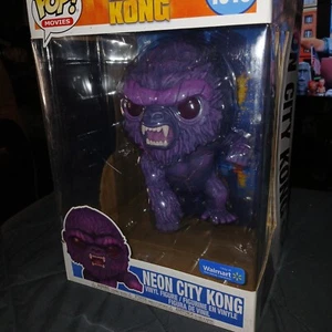 Funko Pop Godzilla Vs Kong Neon City Kong 10" 1016 Walmart Exclusive - Picture 1 of 10