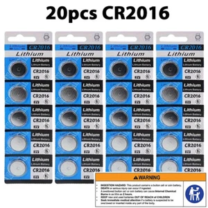20pcs CR2016 battery Lithium Coin Cell Button battery DL2016 ECR2016 GPCR2016 - Picture 1 of 3