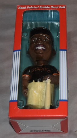 2001 Barry Bonds Players Choice Hand Painted Bobblehead in Black Jersey Cover