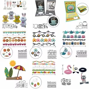 Pop up Happy Easter metallo taglio fustelle stencil fai da te scrapbooking carta card artigianato - Foto 1 di 24
