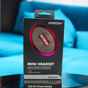 Pink BlueAction Wireless Mini Headset Bluetooth - Picture 1 of 5