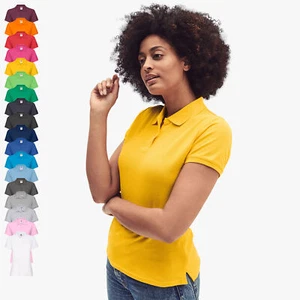 FRUIT OF THE LOOM - Premium Damen Poloshirt Lady-Fit XS - 2XL Baumwolle - Bild 1 von 153