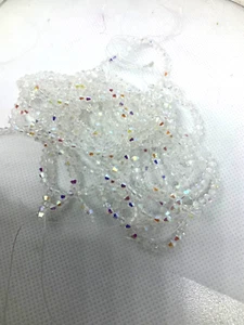 4 mm bicone faceted glass beads - Picture 1 of 3