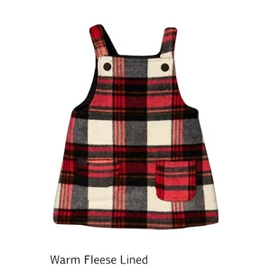 Little ME Plaid Jumper Dress Button Detail Sleeveless Outfit 18M - Picture 1 of 4