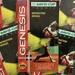 Coppa Davis Tennis SEGA Genesis solo manuale istruzioni - Foto 1 di 9