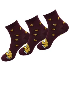 Lässige lustige halbhohe Crew-Damensocken aus weicher Baumwollmischung 3 Paar - Bild 1 von 11