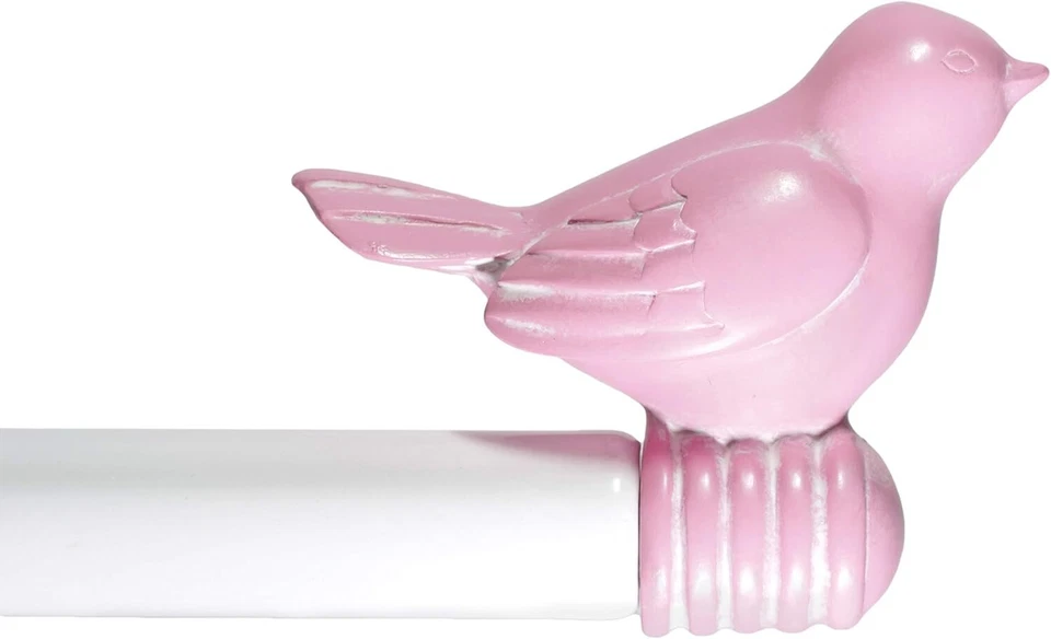 Juego de una sola barra cortina ajustable decorativa para pájaros de 3/4 pulgadas, 28"-120" Foto 1 de 2