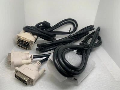 3x 24+1 Cable Gold Plated Dual Link DVI D to DVI-D Male Cable Lead Adapter - Image 1 of 3