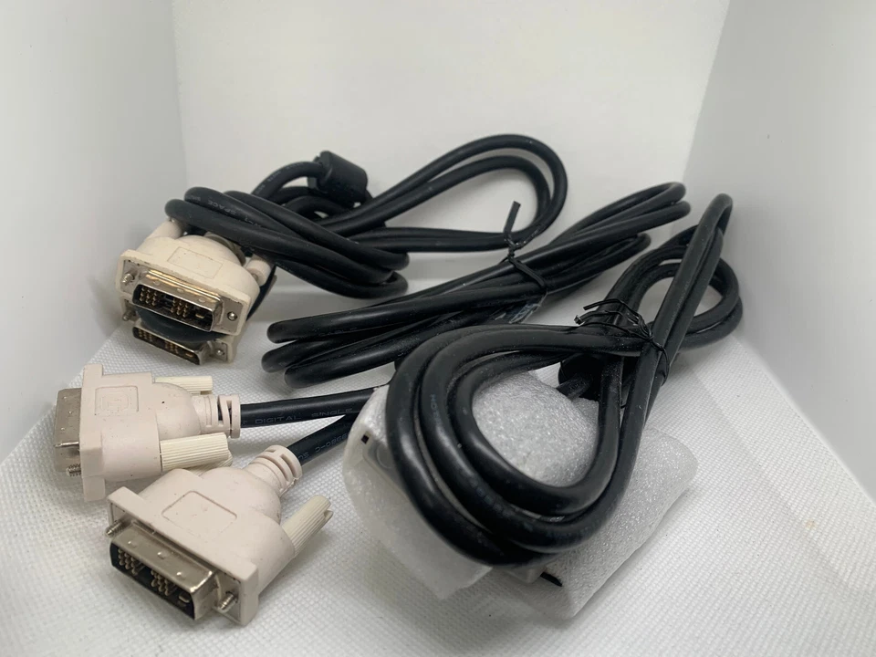 3x 24+1 Cable Gold Plated Dual Link DVI D to DVI-D Male Cable Lead Adapter - Image 1 of 3