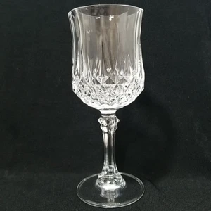 Cristal D'Arques-Durand Longchamp bicchiere da vino trasparente 61/2" soffiato a mano 53/4 oz Francia - Foto 1 di 8