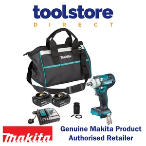 Makita DTW300TX2 Chiave a percussione brushless 1/2" 2 batterie e caricabatterie con custodia - Foto 1 di 6