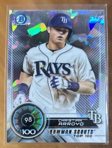 2018 BOWMAN CHROME Scout’s Top 100 Christian Arroyo Atomic Refractor #61/150
