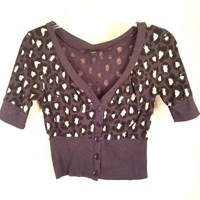 Cárdigan Rue 21 Niñas Talla M Mediano Manga 3/4 Estampado Animal Manga Corta  Foto 1 de 4