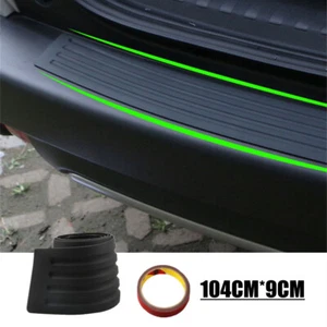104cm Car Rear Bumper Cover Sill Scuff Plate Protector Car Accessories Black - Picture 1 of 10