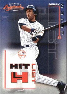 2002 Donruss Originals Hit List #5 Derek Jeter /1500 - NM-MT
