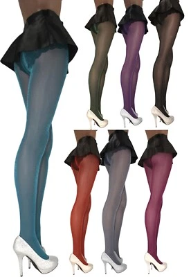 JUST BEAUTY TOUCH Shiny Women Tights Sparkle Night Party Glitter Pantyhose Glossy 20 den