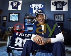 Foto de fútbol americano de la NFL Drew Pearson Personal Hombre Cueva Posando Dallas Cowboys 8x10 - Imagen 1 de 1
