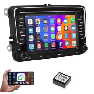 7" Autoradio Android 13 WiFi GPS Navi für 2 DIN VW GOLF 5 6 Passat Tiguan Touran - Bild 1 von 24