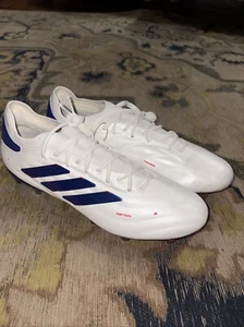Adidas Copa Pure 2 Elite KT FG Soccer Shoes, Size 9, White, Lucid Blue - Picture 1 of 5
