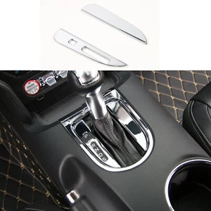 Central Gear Shifter Panel Trim Cover for Ford Mustang 2015+ Chrome Accessories - Picture 1 of 10