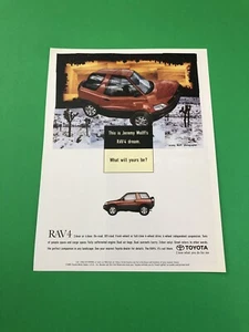 1995 1996 1997 TOYOTA RAV 4 VINTAGE ORIGINAL PRINT AD ADVERTISEMENT - Picture 1 of 1