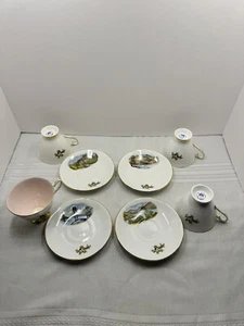 Claire / Stockwell Souvenir Tea Luncheon Set Of Four. - Picture 1 of 6
