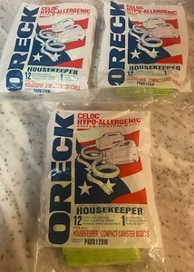 LOT OF 3~ Oreck PKBB12DW Vacuum Cleaner Bag - Pack of 12 each bag (total of 36) - Picture 1 of 3