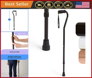 Aluminum Offset Walking Cane, Lightweight & Portable for Mobility Aid - Picture 1 of 7
