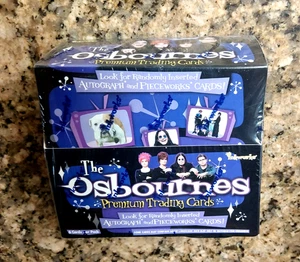 THE OSBOURNES OZZY TRADING CARDS SEALED FULL BOX 36 PACKS FIND OZZY AUTO CARDS ? - Picture 1 of 8