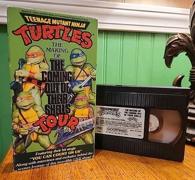 TMNT The Making of Coming Out Their Shells Tour VHS Teenage Mutant Ninja Turtles - Image 1 of 4