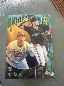 2025 Topps Chrome Baseball Brooks Lee Fortune 15 SP RC - Picture 1 of 2